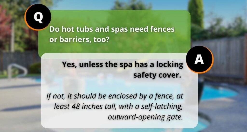 pool spa fence requirements