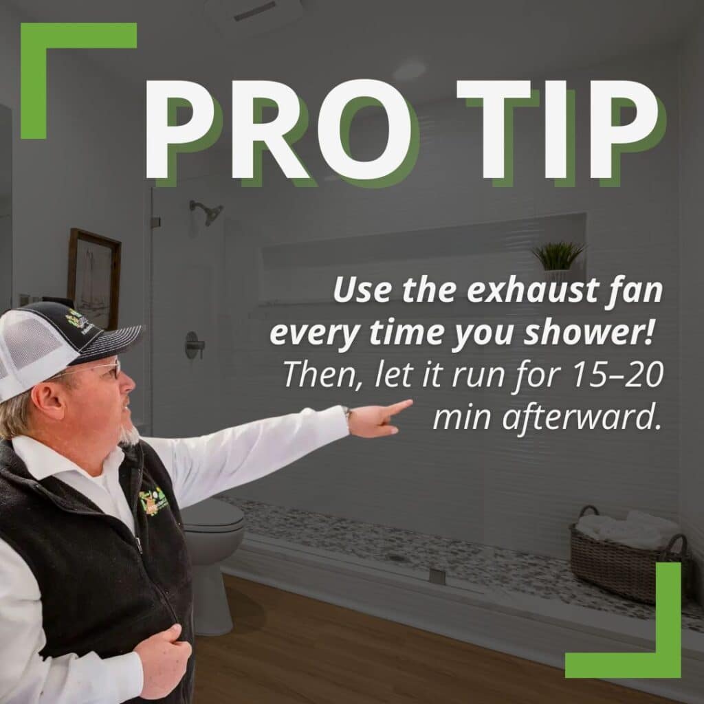 how to avoid bathroom ceiling mold