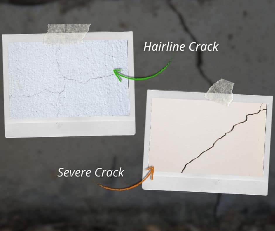 minor vs severe foundation cracks
